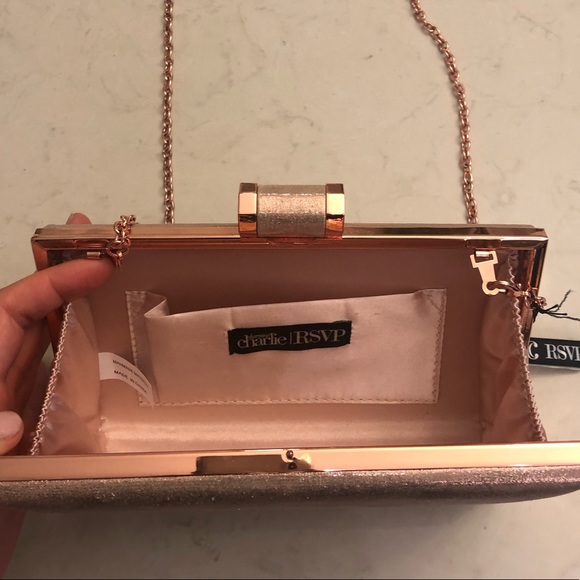 Rose gold clutch/bag - Picture 3 of 4